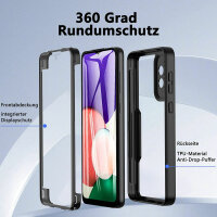 360° Grad Hülle für Samsung Galaxy A53 5G vollschutz Integriertem Displayschutz Rot