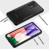 360° Grad Hülle für Samsung Galaxy A53 5G vollschutz Integriertem Displayschutz Rot