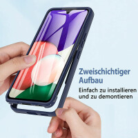 360° Grad Hülle für Samsung Galaxy A53 5G vollschutz Integriertem Displayschutz Rot