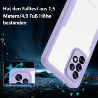 360° Grad Hülle für Samsung Galaxy A53 5G vollschutz Integriertem Displayschutz Rot