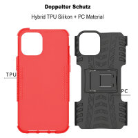 Handyhülle für Apple iPhone 12 Pro Max – Panzer Cover Rot