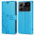Hülle für ZTE Blade A54 Handy Tasche Handyhülle Wallet Case Klapphülle Flip Case Blau