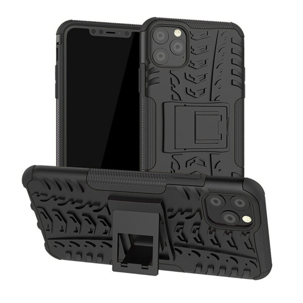 Handyhülle für Apple iPhone 11 Pro Max – Outdoor Panzer Cover Schwarz