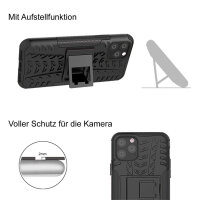 Handyhülle für Apple iPhone 11 Pro Max – Outdoor Panzer Cover Schwarz
