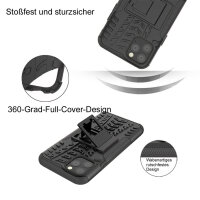 Handyhülle für Apple iPhone 11 Pro Max – Outdoor Panzer Cover Schwarz