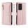 Handykette für Samsung Galaxy S21 Ultra – Handyhülle mit Band PU-Leder Rosa