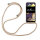 Handy Hülle mit Band Schutzhülle Handykette Seil Silikon Handy Tasche mit Schnur LG K51S Beige / Braun