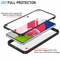 360° Grad Hülle für Samsung Galaxy A54 5G vollschutz Integriertem Displayschutz Schwarz