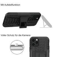 Handyhülle für Apple iPhone 12 Pro - Panzer Cover Schwarz