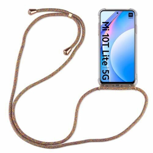 Handykette Xiaomi Mi 10T Lite Handyhülle mit Band Hülle Kordel Handy Tasche TPU