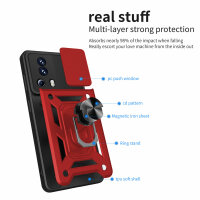 Outdoor Panzer Hülle Xiaomi 13 Lite Handyhülle mit Kameraschutz Ringhalter Case Rot