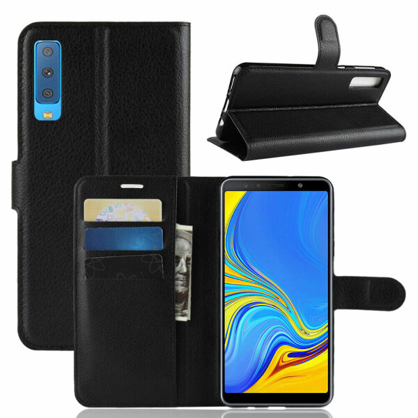 Handy Tasche für Samsung Galaxy A7 2018 Hülle Cover Wallet Case Handyhülle Etui