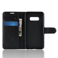 Handy Tasche für Samsung Galaxy Cover Case Buch Klapp Schutz Hülle Etui Wallet Samsung Galaxy S10E SM-G970 Schwarz