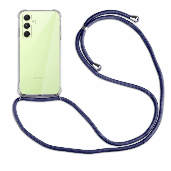 Handykette für Samsung Galaxy A54 5G Handyhülle mit Band Case Hülle mit Kordel Blau