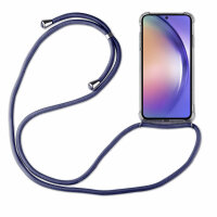Handykette für Samsung Galaxy A54 5G Handyhülle mit Band Case Hülle mit Kordel Blau