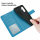 Handy Tasche für Samsung Galaxy A34 5G Hülle Handyhülle Klapphülle Wallet Case Blau