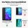 Huawei Handy Tasche Handyhülle Schutz Hülle Blumen Flip Cover Buch Case Etui Huawei Y5 2019 Blau