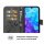 Huawei Handy Tasche Handyhülle Schutz Hülle Blumen Flip Cover Buch Case Etui Huawei Y5 2019 Blau