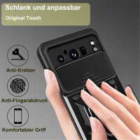 Outdoor Panzer Hülle Google Pixel 8 Pro Handyhülle mit Kameraschutz Ringhalter Schwarz
