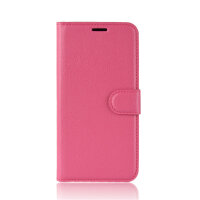Handy Tasche für Samsung Galaxy A51 SM-A515 Hülle Case Buchhülle Klapphülle TPU PU-Leder Pink