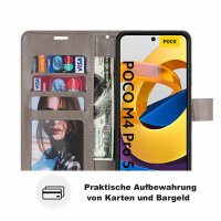 Hülle für Xiaomi Redmi Note 11s 5G / Poco M4 Pro 5G Handyhülle Handy Tasche Etui Grau