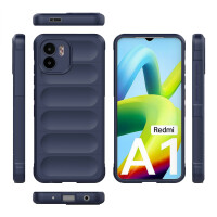Hülle Xiaomi Redmi A1 Handyhülle Outdoor Case Back Cover Handy Tasche Bumper Blau