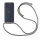 Handykette für Motorola Moto G54 Handyhülle mit Band Hülle mit Schnur Back Cover Grau