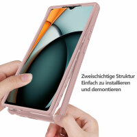 360° Grad Hülle Xiaomi Redmi A3 Rundum vollschutz Integriertem Displayschutz Rosa