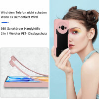 360° Grad Hülle Xiaomi Redmi A3 Rundum vollschutz Integriertem Displayschutz Rosa