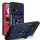 Outdoor Panzer Hülle Motorola Moto G84 Handyhülle mit Kameraschutz Ringhalter Blau