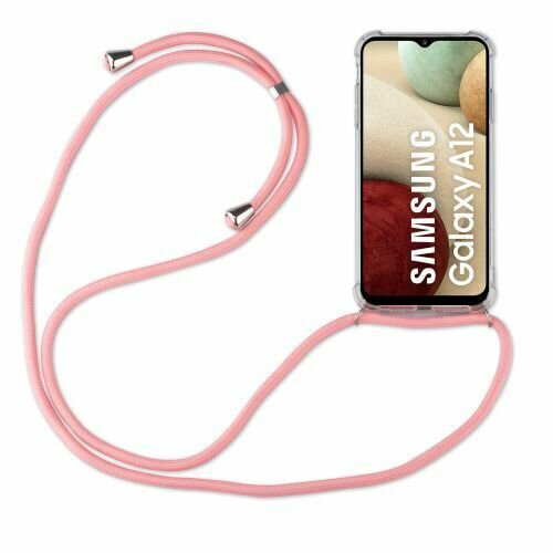 Handykette für Samsung Galaxy A12 Handyhülle mit Band Schutz Hülle Handy Tasche
