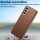 Hülle Handyhülle Stoßfeste Handy Tasche Ultra-Dünn Case Leder Bumper für Samsung Galaxy A55 Braun