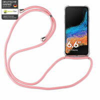 Handykette für Samsung Galaxy Xcover 6 Pro Handyhülle mit Band Hülle mit Kordel Rosa