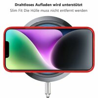 Bumper MagSafe mit integrierter Magnet für iPhone 14 Pro Plus Max Hülle TPU iPhone 14 Pro Max Rot