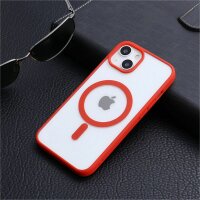 Handyhülle mit integrierter Magnet für iPhone 14 Pro Plus Max Hülle TPU iPhone 14 Pro Max Rot