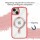 Bumper MagSafe mit integrierter Magnet für iPhone 14 Pro Plus Max Hülle TPU iPhone 14 Pro Max Rot
