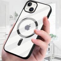 Bumper MagSafe mit integrierter Magnet für iPhone 14 Pro Plus Max Hülle TPU iPhone 14 Schwarz