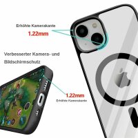 Bumper MagSafe mit integrierter Magnet für iPhone 14 Pro Plus Max Hülle TPU iPhone 14 Schwarz