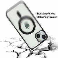 Bumper MagSafe mit integrierter Magnet für iPhone 14 Pro Plus Max Hülle TPU iPhone 14 Schwarz