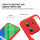 360° Grad Hülle Xiaomi Redmi 13C Rundum vollschutz Integriertem Displayschutz Rot