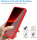 360° Grad Hülle Xiaomi Redmi 13C Rundum vollschutz Integriertem Displayschutz Rot