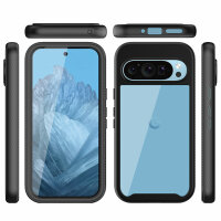 Handy Tasche Google Pixel 9 / 9 Pro Hülle 360° Grad Handyhülle mit Displayschutz