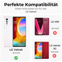 LG Velvet Hülle Handy Tasche Outdoor Case Back Cover Handyhülle Schutzhülle in Grün
