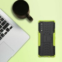 LG Velvet Hülle Handy Tasche Outdoor Case Back Cover Handyhülle Schutzhülle in Grün
