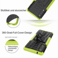 LG Velvet Hülle Handy Tasche Outdoor Case Back Cover Handyhülle Schutzhülle in Grün