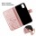 Handy Tasche ZTE Blade Hülle Schutzhülle Klapphülle Flip Case Buchhülle Etui TPU Blade A31 Rosegold