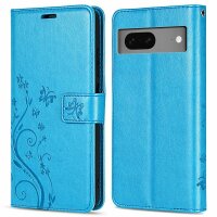 Hülle für Google Pixel 7 / Pixel 7 Pro / Pixel 7A  Klapphülle Handyhülle Etui Blau Pixel 7
