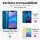 Huawei Handy Tasche Handyhülle Schutz Hülle Blumen Flip Cover Buch Case Etui Huawei P20 Lite Blau