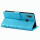 Huawei Handy Tasche Handyhülle Schutz Hülle Blumen Flip Cover Buch Case Etui Huawei P20 Lite Blau