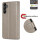 Handy Tasche für Samsung Galaxy A05s Hülle Handyhülle Klapphülle Wallet Case Grau